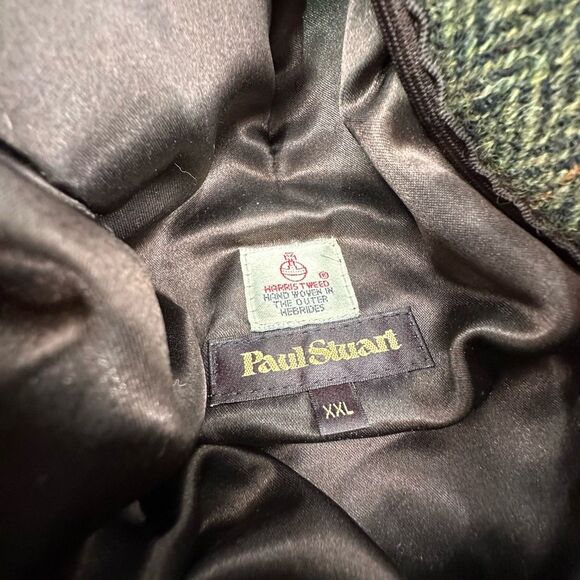 Paul Stuart Green Tweed Cap - Picture 4 of 8